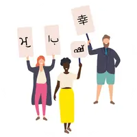 illustration langues